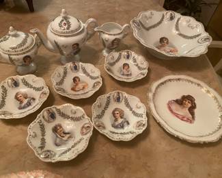 Vintage Bavaria Berry Set, Napoleon Tea Set