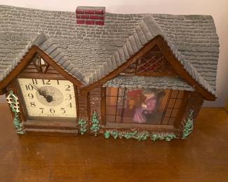 Vintage Haddon Original Electric  Home Sweet Home Clock
