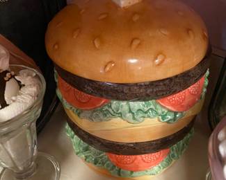 Hamburger Cookie Jar