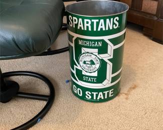 Spartans Trash Can Michigan State
