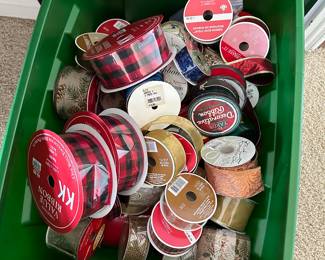 Boxes and boxes of ribbon 