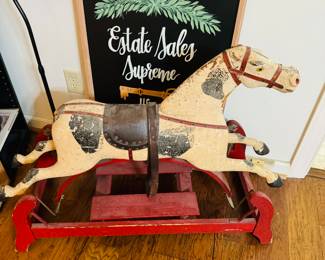 ANTIQUE GLIDING HORSE