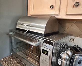 Oster Toaster Oven, Stainless Bread Box, Stainless Small Appliances