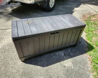 Outdoor storage box.