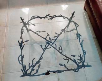 RARE MID CENTURY 80'S Handcrafted Wrought Iron "Tree Branch" Coffee Table In The Style of Giacometti, 
AgileStyle