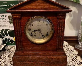 Maybe the nicest clock in the house. Early 20th Century Seth Tomas Sonora Chime (8 day, 4 bell) ~ runs well. You will NOT find a nicer one!!