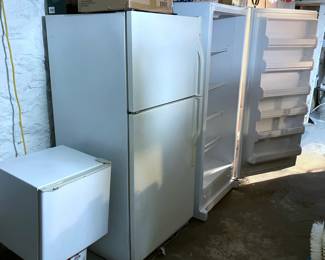 Apartment Refrigerator; Refrigerator/Freezer; Upright Freezer-all perfectly working;