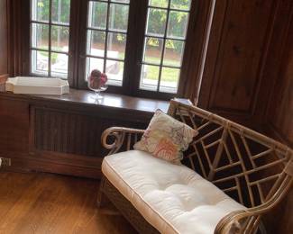 1 of 2 Rattan Benches