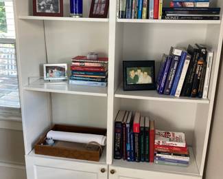 2 0f 2 Bookcases w/base cabinet