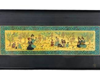 Vintage 1960s Persian Painting By Todd Gallery