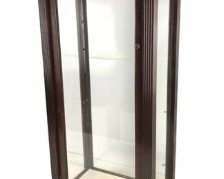 Mahogany & Glass Curio Display Cabinet
