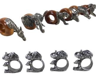 Makoulpa African Animal Napkin Rings