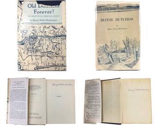 Signed Hardcover Books "Old Dutchess Forever" & "Blithe Dutchess" (First Printings)