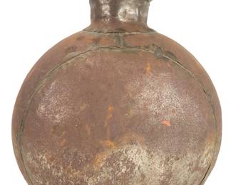Mid-Century Indian Handcrafted Metal Water Jug / Vase