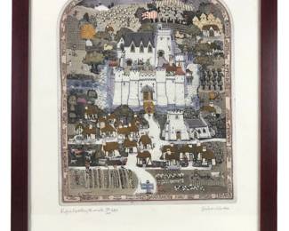 Rufus Spratling Chronicle Limited Edition Etching, Signed Graham Clarke (Britain, B. 1941)