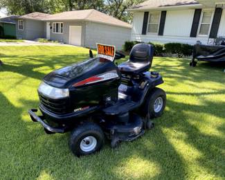 Craftsman DYT4000, Intek Twin 24 OHV (left) 