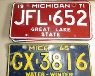 Vintage License Plates
