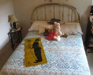 Brass Frame with Full Size Mattress Set