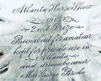 1903 Atlanta Horse Show 2nd prize Silver bowl 