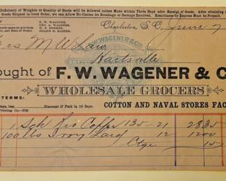 1893 Charleston receipt