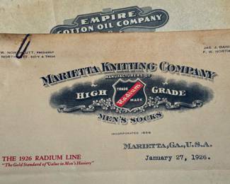 1926 Marietta, Ga Letterhead 