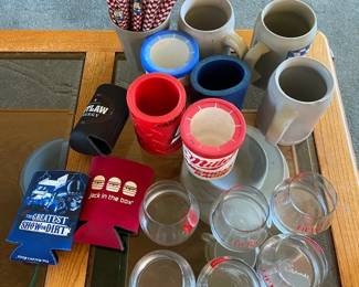 Vintage Can Huggers Can Coozie Vintage Stoneware Beer Mug Checkered Flat Ware  Other