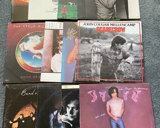 12 Vinyl Records John Cougar Mellencamp Eddie Money Other