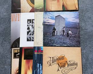 Vinyl Records Of Neil Young And Others