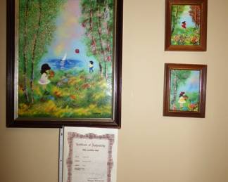 Enamel on Copper paintings with Certificate