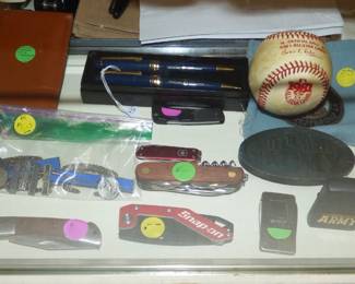 Pocket Knives, Arrowhead, cigarette lighters, etc