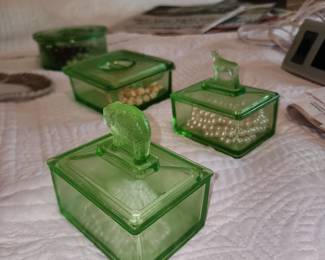 Uranium Green Depression Glass (?)