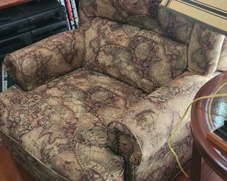 Two upholstered recliners