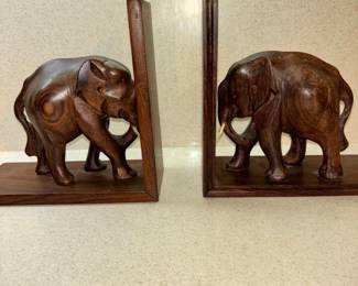 Wooden tabletop/bookcase sculptures