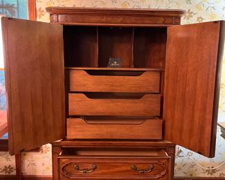 Thomasville armoire and dresser