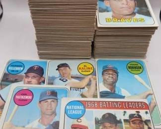 1969 TOPPS BASEBALL SET. 365/664 CARD PARTIAL SET