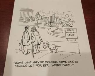 ORIGINAL HAND DRAWN SKETCH FROM OMAHA WORLD HERALD COMIC WRITER . James Horan