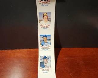 1977 HOSTESS BASEBALL UNCUT SHEET WITH GEORGE BRETT