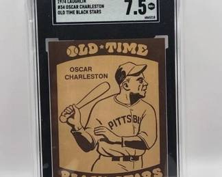 OSCAR CHARLESTON ROOKIE CARD 7.5 RARE