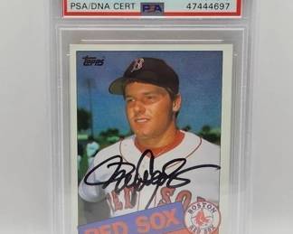  ROGER CLEMENS ROOKIE AUTOGRAPHED CARD