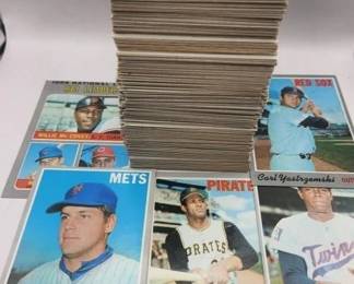 1970 TOPPS BASEBALL 254 CARD PARTIAL SET. NICE