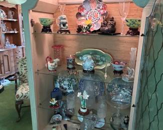 Drybar or Curio Cabinet with Light