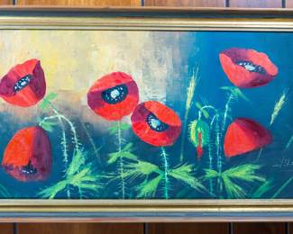 Poppies - Oil on Canvas - Duvol