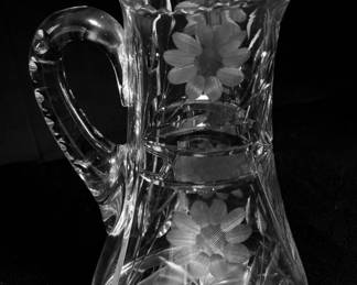 American Brilliant Period Pitcher with Applied Handle