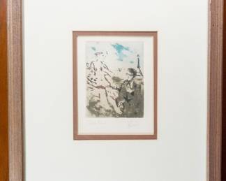 American in Paris - Lithograph - Jack Levine