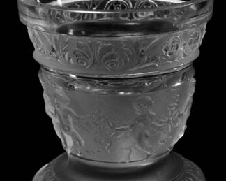 Hoffman Dancing Cherubs Crystal Vase