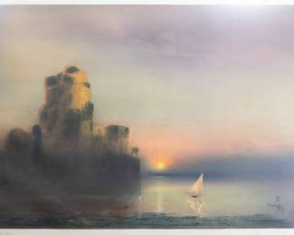 Chateau Dif Lithograph by Kaiko Moti