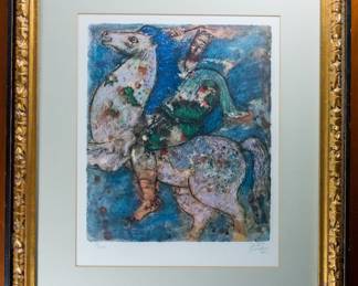 King David on Horseback - Reuven Rubin
