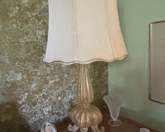 1 of 2 Magnificent Murano Glass Lamps