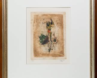 Fleur #9 Lithograph - Johnny Friedlaender 