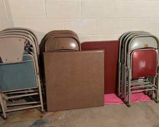 Folding Chairs and Tables